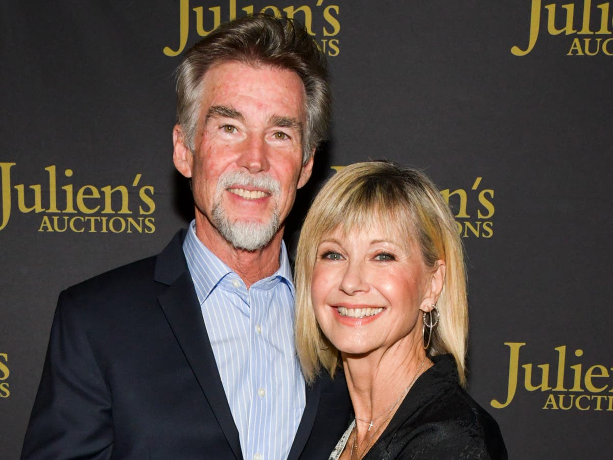 Olivia Newton-John’s husband John Easterling says he still speaks to her ‘out loud’