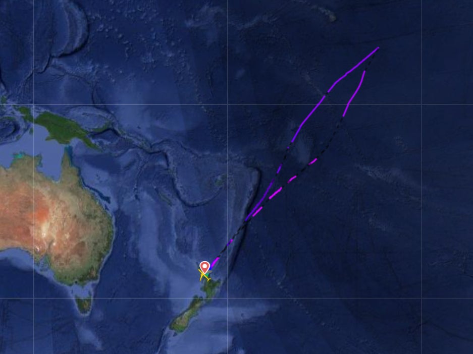The Air New Zealand flight was eight hours in when it turned around