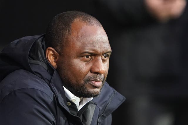 Crystal Palace manager Patrick Vieira wants his side to be more clinical (Zac Goodwin/PA)