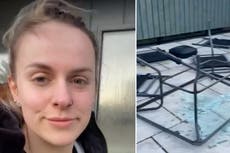 Storm Otto wrecks Scottish woman’s garden