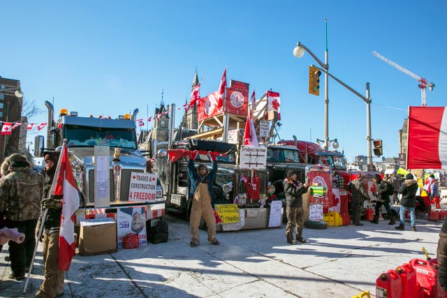 Virus Outbreak Canada Trucker Protest