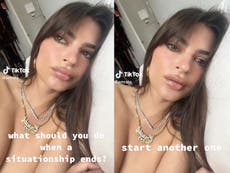 Emily Ratajkowski teases the end of a ‘situationship’ just days after nude Eric André photo 