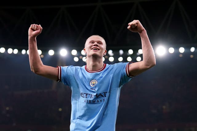 Erling Haaland has made a stunning impression at Manchester City (Adam Davy/PA)