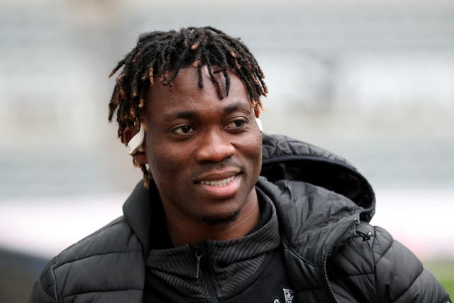 <p>Christian Atsu pictured during his stint with Newcastle United</p>