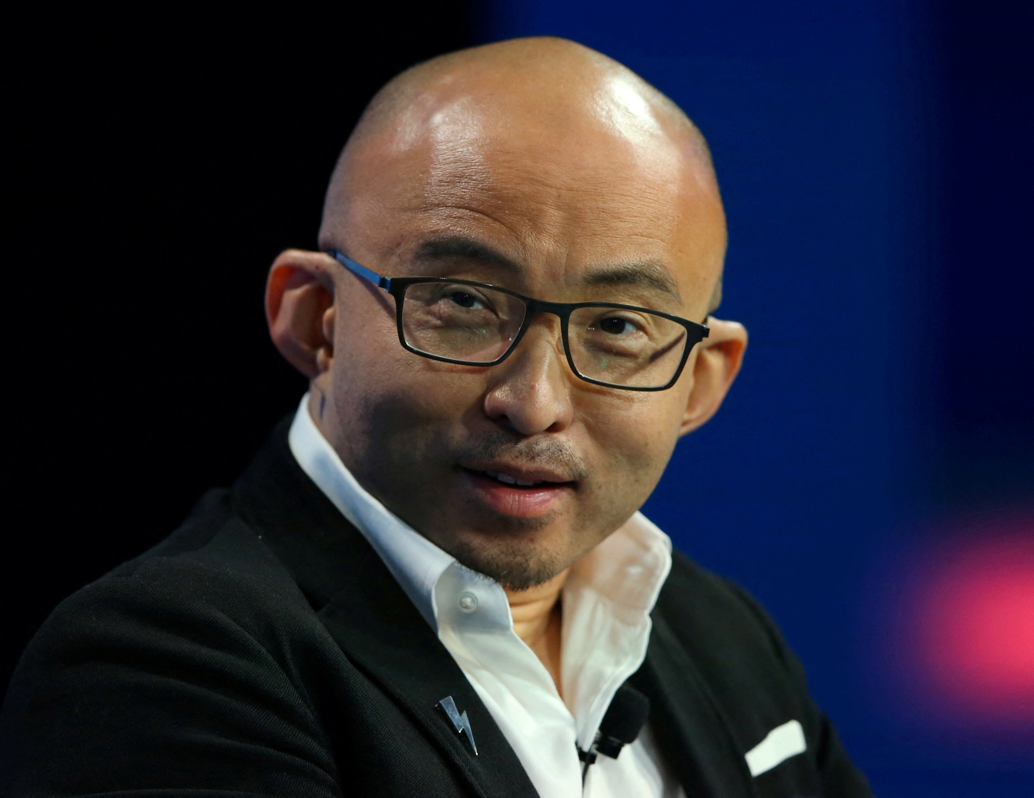 <p>Bao Fan, founder and CEO of China Renaissance, speaks at the WSJD Live conference in Laguna Beach, California on 25 October 2016</p>