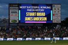 James Anderson and Stuart Broad, the history-making English pace pair