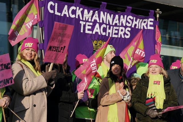 Teachers are to launch targeted action this week (Andrew Milligan/PA)