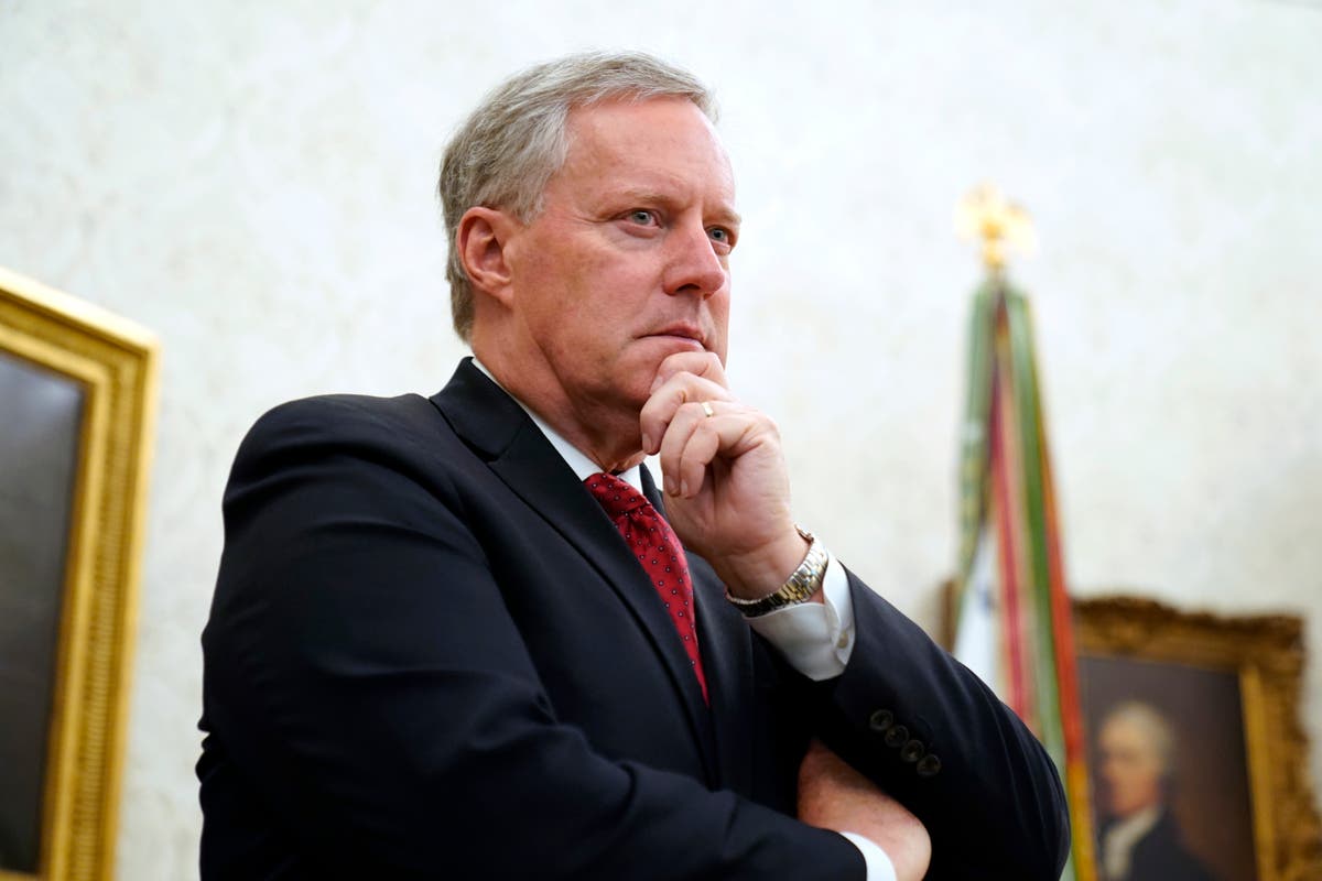 Mark Meadows laughed off Trump’s claims of election fraud in text to White House attorney, says report