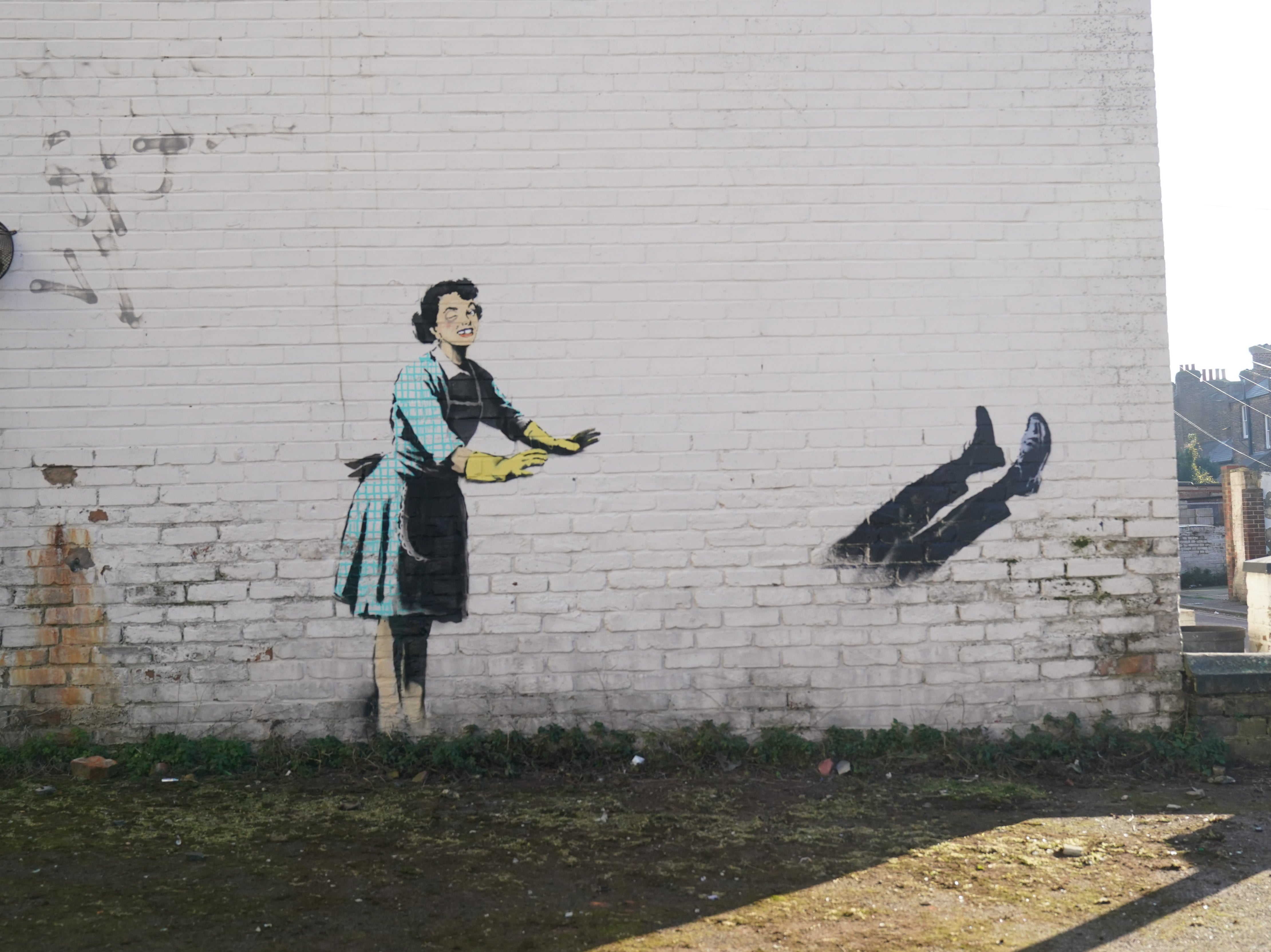 Banksy mural - Valentine’s day mascara, without the freezer