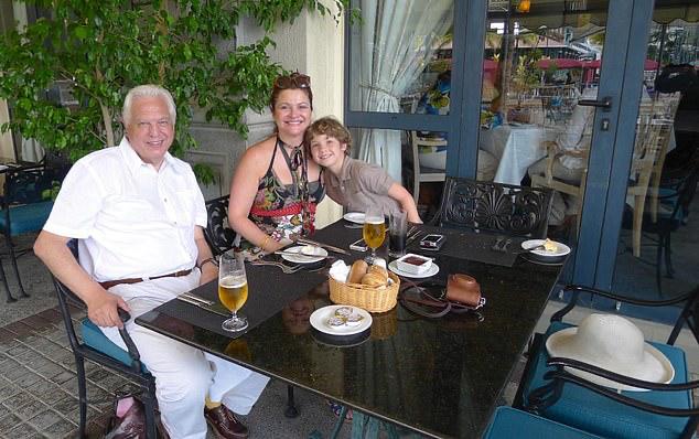 John Simpson with his wife Dee Kruger and son Rafe