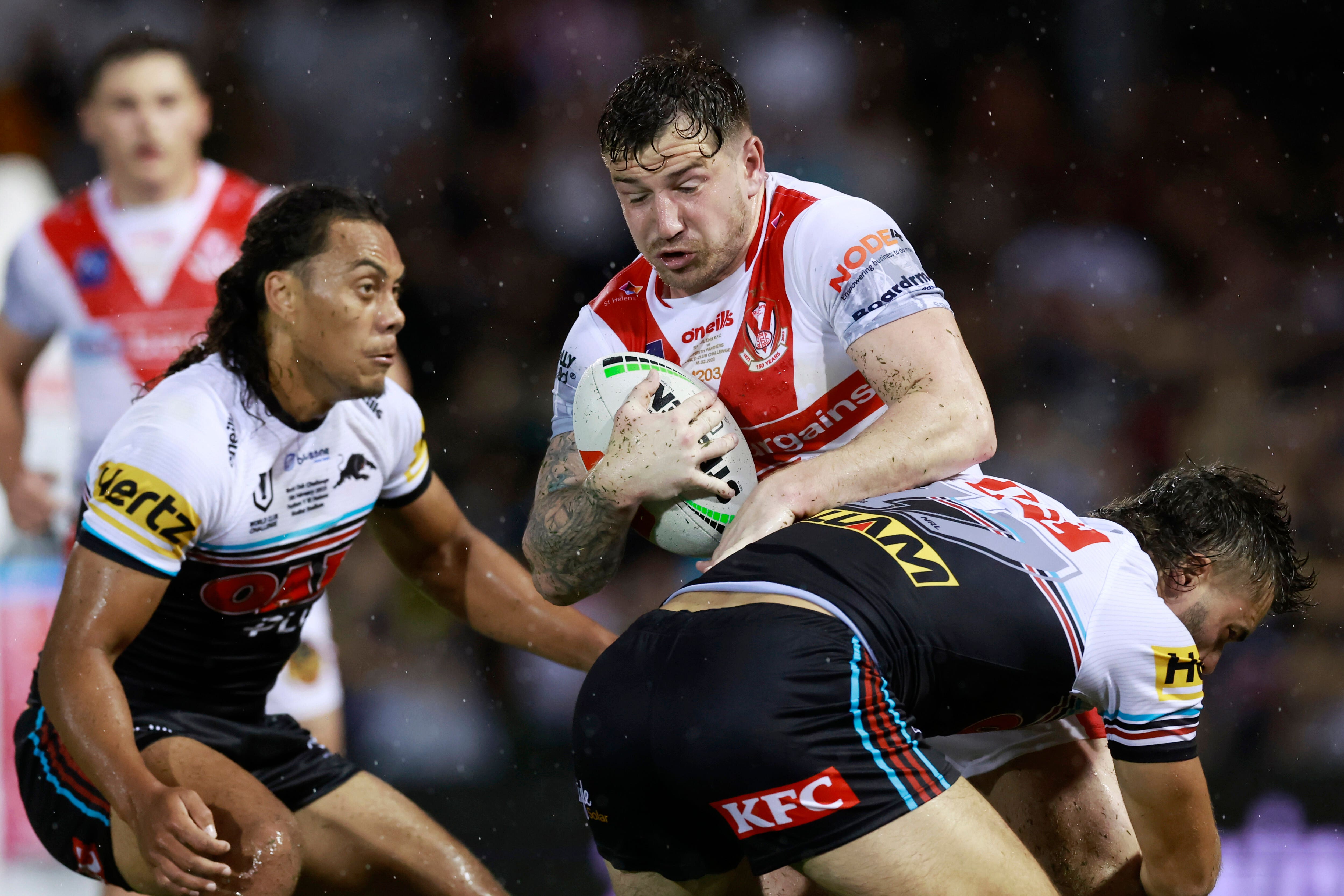 St Helens hope their win over Penrith Panthers has roughed up rugby league’s world order (Mark Evans/AP)