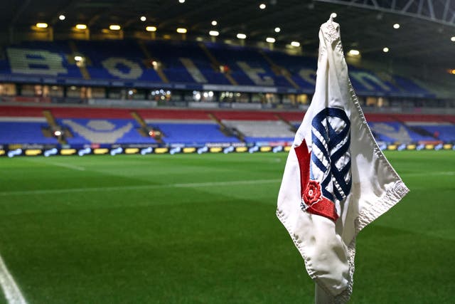Bolton’s stadium will be known as the Toughsheet Stadium from July (Richard Sellers/PA)