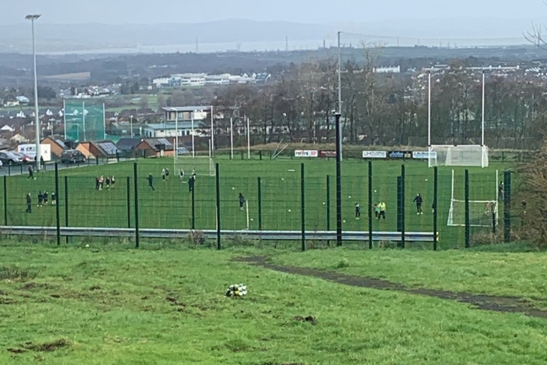 The device in Londonderry was discovered close to where children were playing football