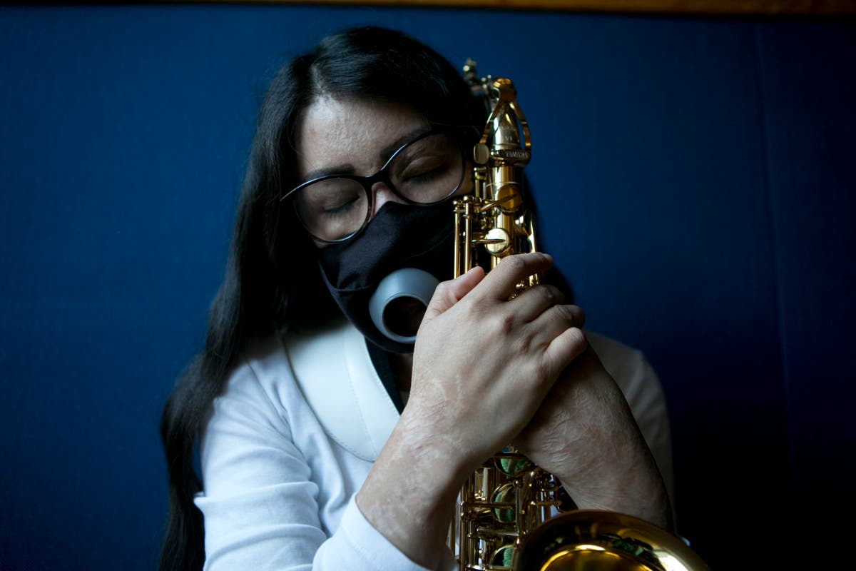 Mexican musician finds refuge in saxophone after acid attack | The ...
