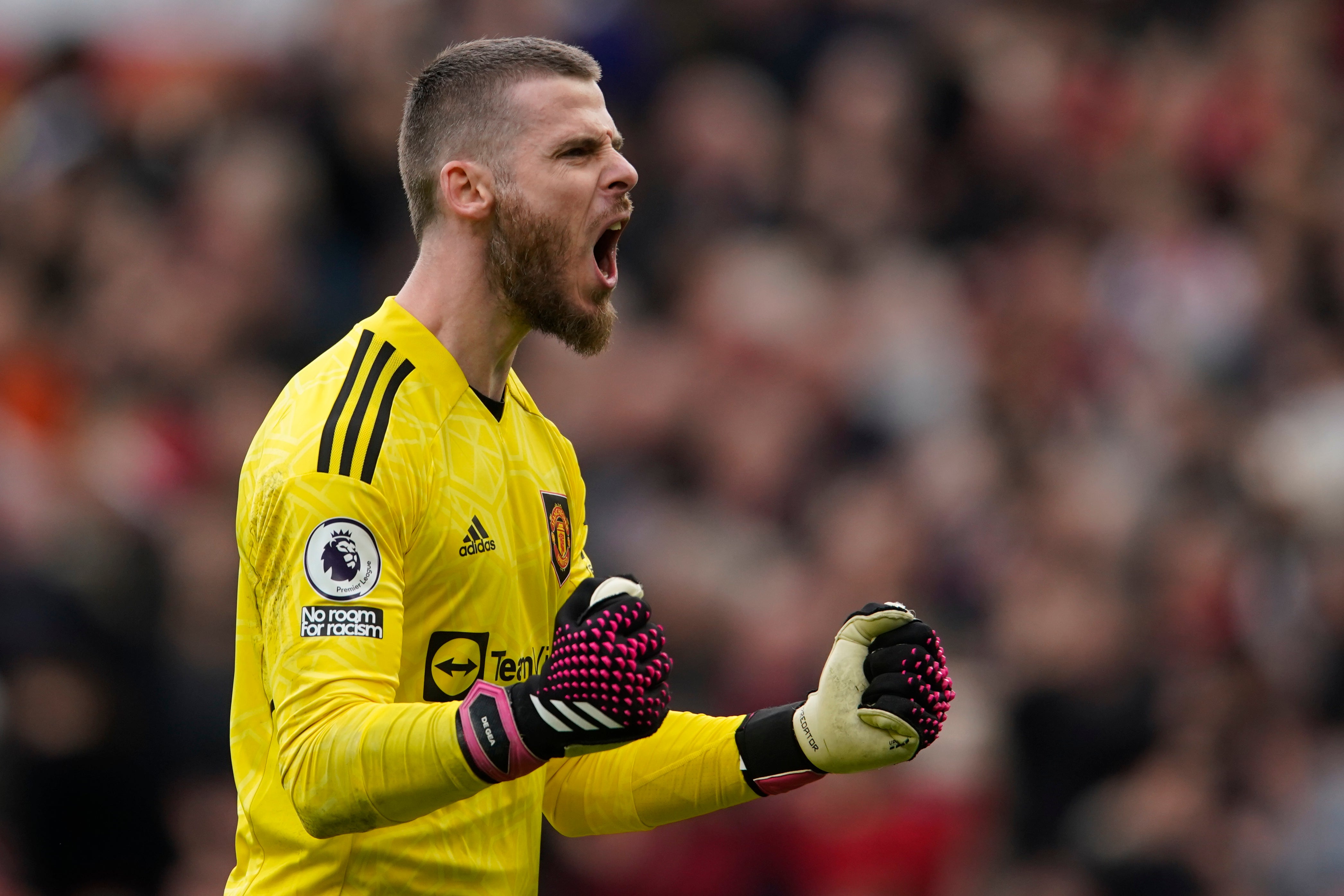 David de Gea spectacularly saved twice in the first half