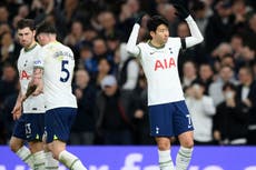 Son Heung-min comes off the bench to seal Tottenham’s derby win over West Ham