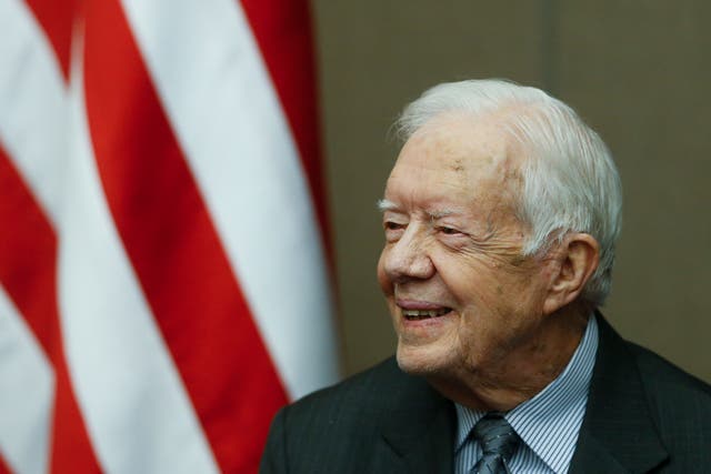 <p>Jimmy Carter pictured in 2016 </p>