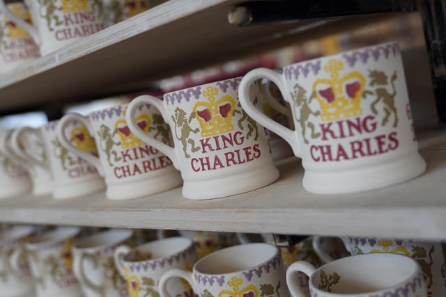 A pottery with strong royal connections has launched hand-painted commemorative mugs marking the forthcoming coronation of the King (Jacob King/PA)