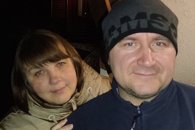 Luda and her husband Sergey on new year’s eve (Luda Sviridok)
