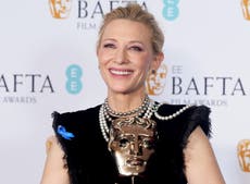 Baftas: Cate Blanchett says her performance in Tar was ‘very dangerous and potentially career-ending’