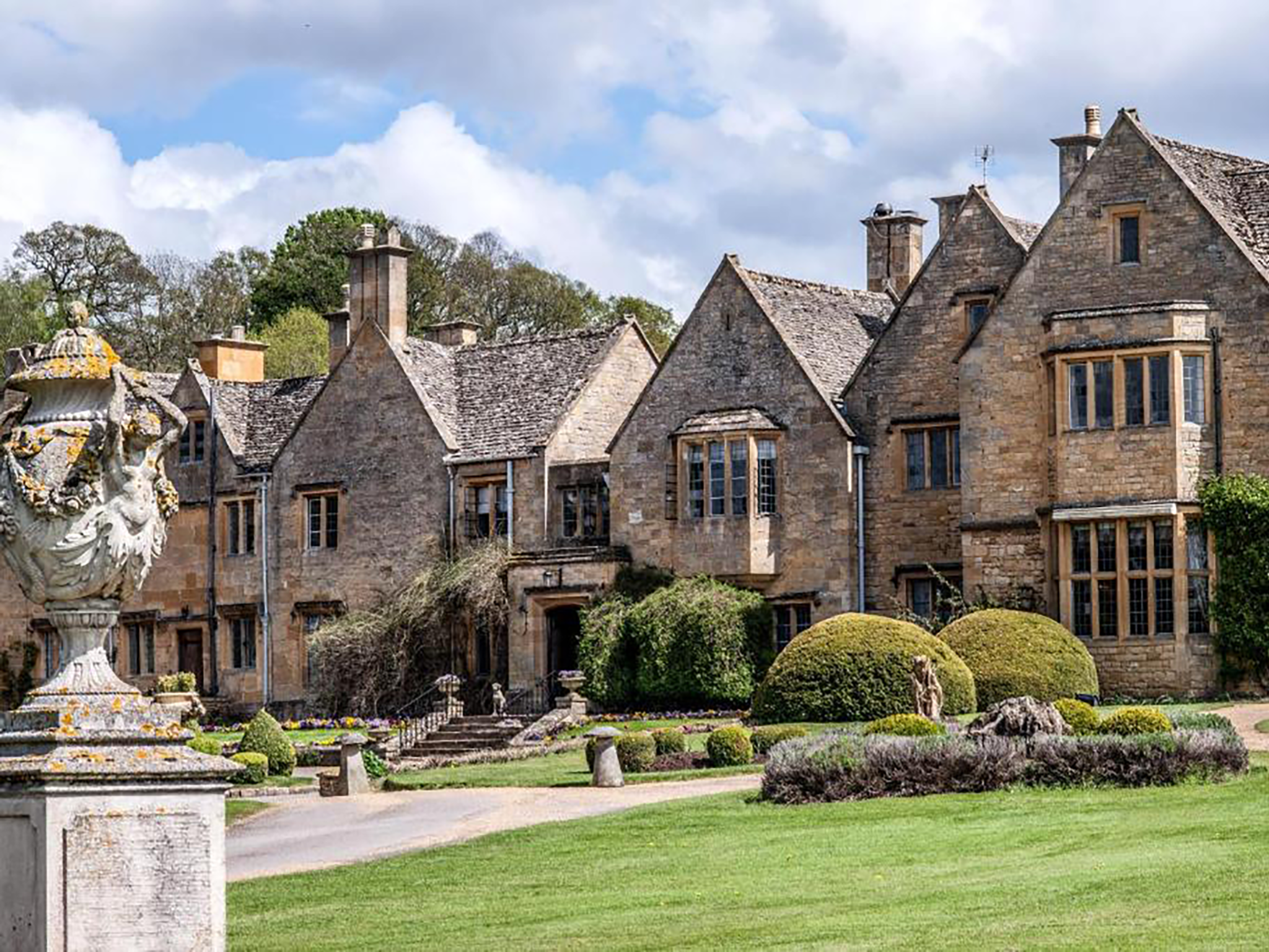 From glorious fireplaces to flagstone floors, this old manor cannot be faulted for its looks