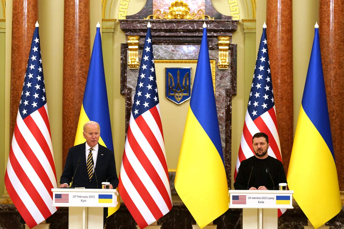 Ukraine-Russia war news &ndash; live: Biden taunts Putin in Kyiv visit ahead of anniversary