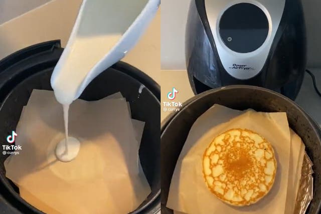 <p>A air fryer ‘hack’ for cooking pancakes has gone viral on social media</p>