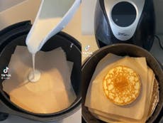 Social media users in disbelief at this air fryer hack in time for Pancake Day
