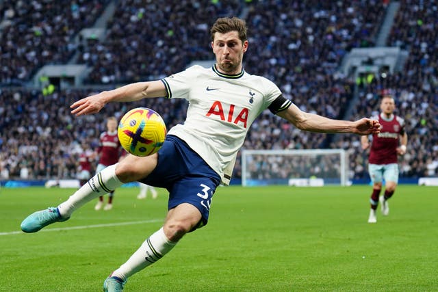 Ben Davies impressed at left wing-back for Tottenham in their 2-0 win over West Ham (Zac Goodwin/PA)