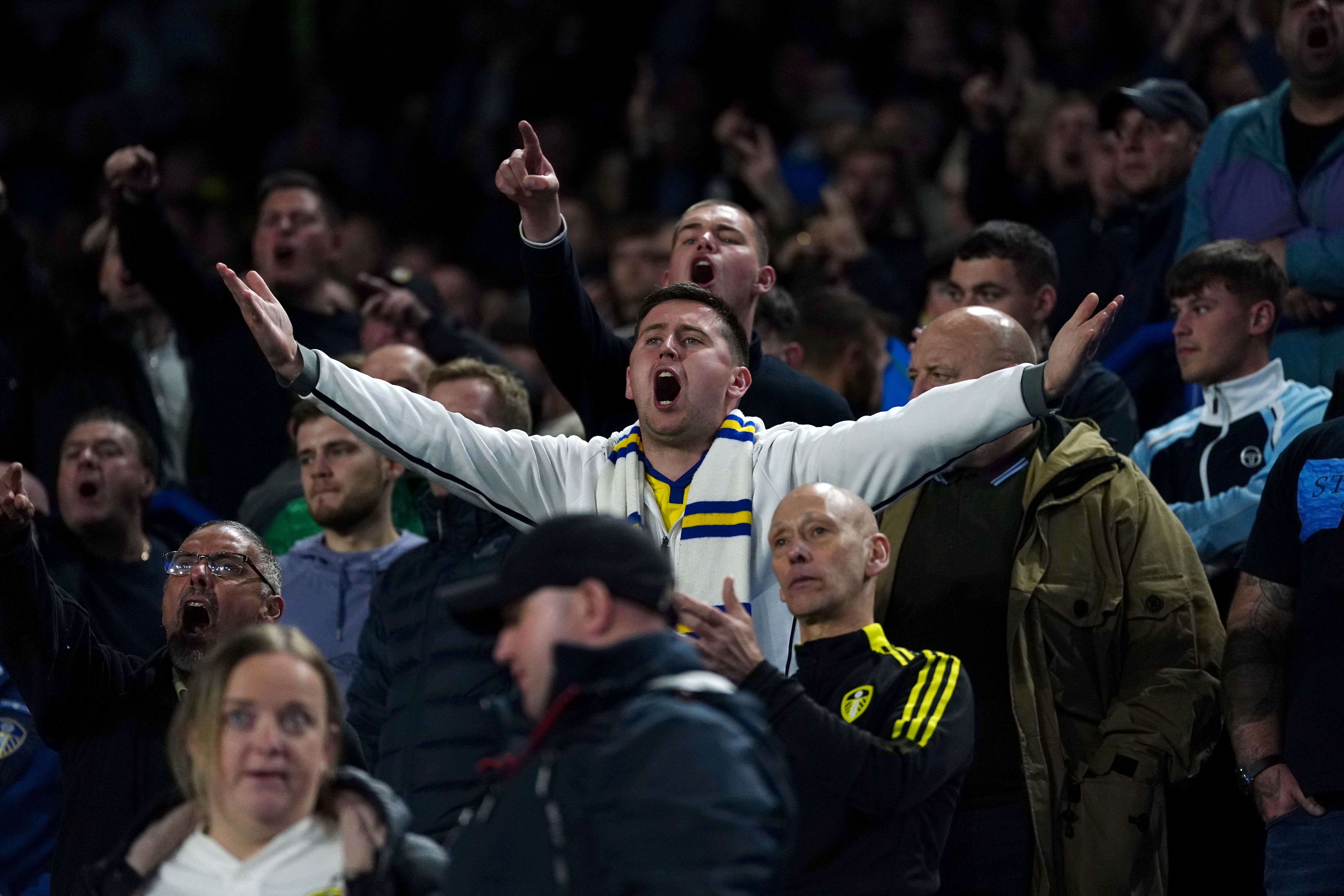 Leeds fans have grown increasingly frustrated by their club’s plight this season (Nick Potts/PA)