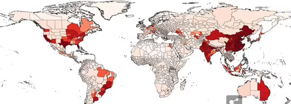 Globally, China, India and the US are all expected to see the greatest increase in damage caused by climate change.