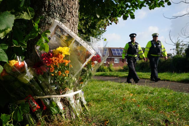 Floral tributes left in Keyham in Plymouth (Ben Birchall/PA)