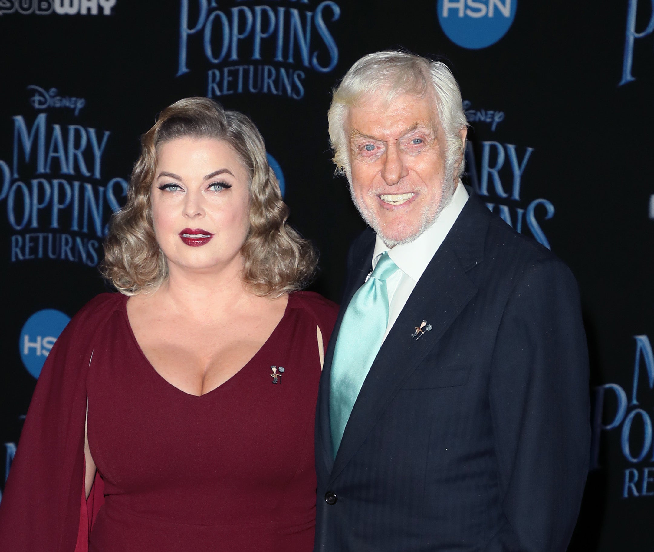 Dick Van Dyke and wife Arlene Silver at the premiere of Disney’s Mary Poppins Returns in November 2018