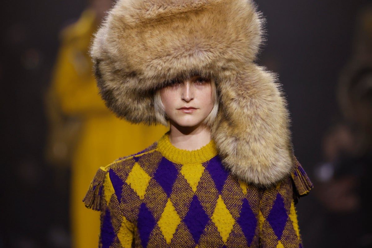 Faux fur, hot water bottles at Burberry’s new London show