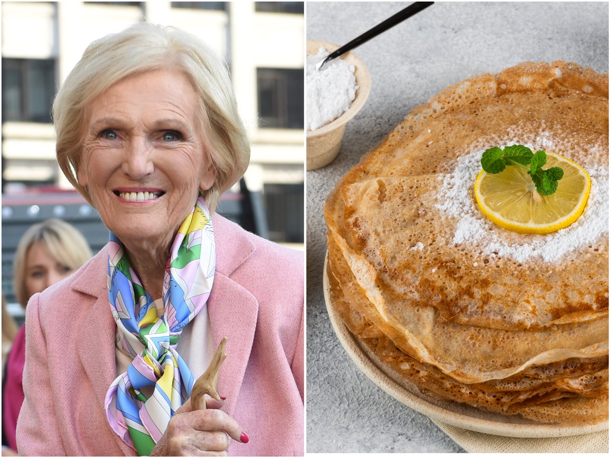 Mary Berry’s three-ingredient pancake recipe for Shrove Tuesday 2023