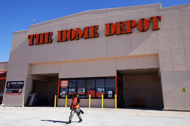 <p>File photo: A view of the exterior of the Home Depot improvement store, in Niles</p>