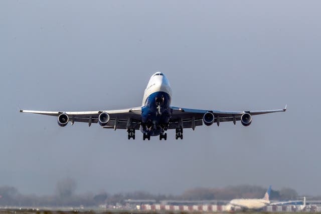 Heathrow aims to triple usage of greener aviation fuel at the airport this year, but warned the UK risks falling behind other nations in developing production facilities (Steve Parsons/PA)
