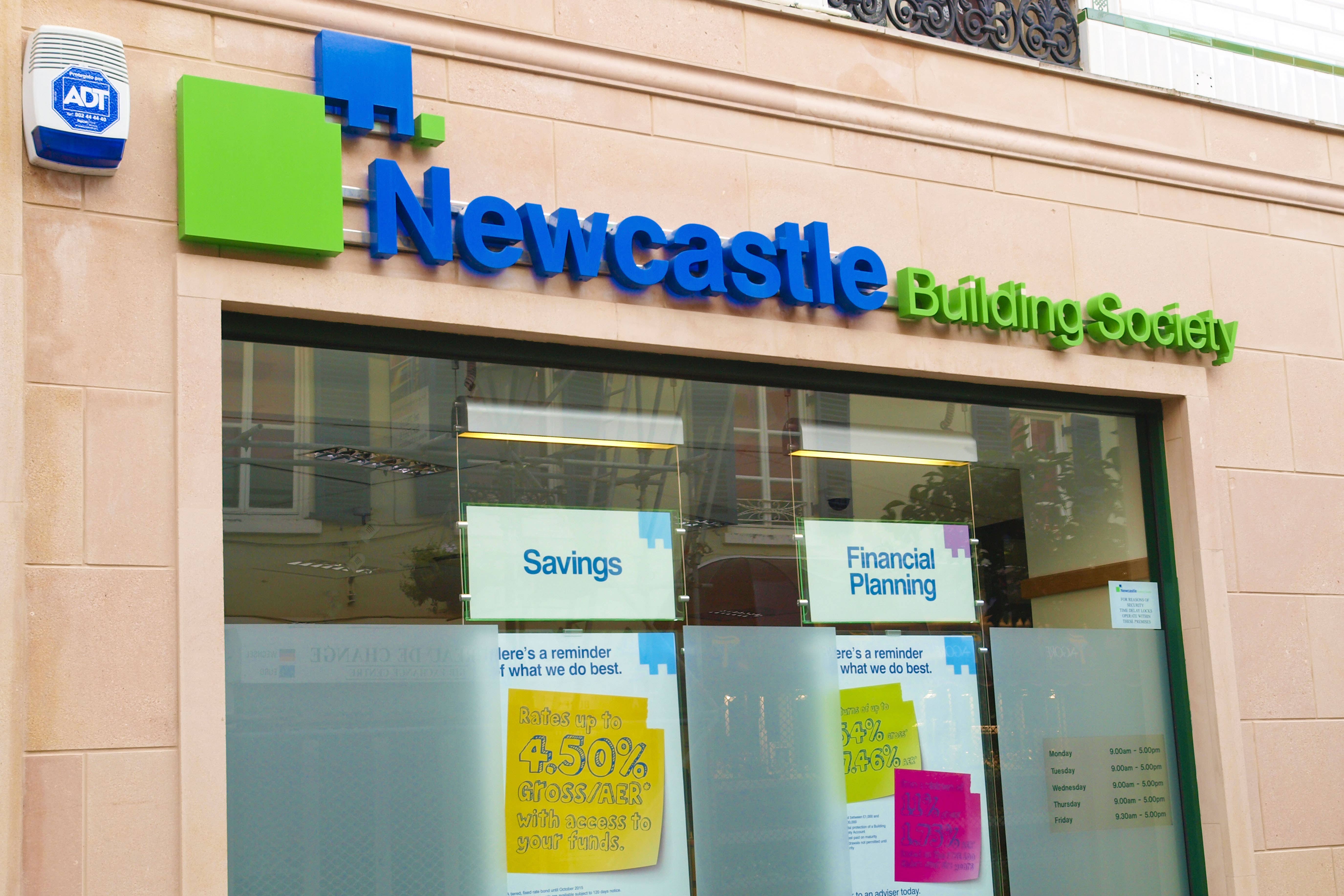 Newcastle Building Society has around 345,000 members and 31 branches (Alamy/PA)