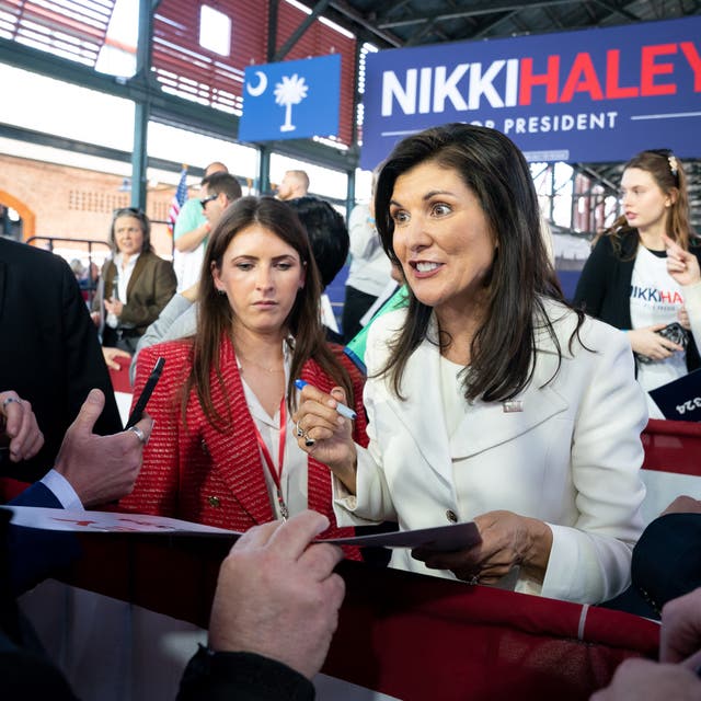 <p>Republican presidential candidate Nikki Haley wrote a tweet attacking ‘weak and woke’ ideology the day she declared her candidacy</p>
