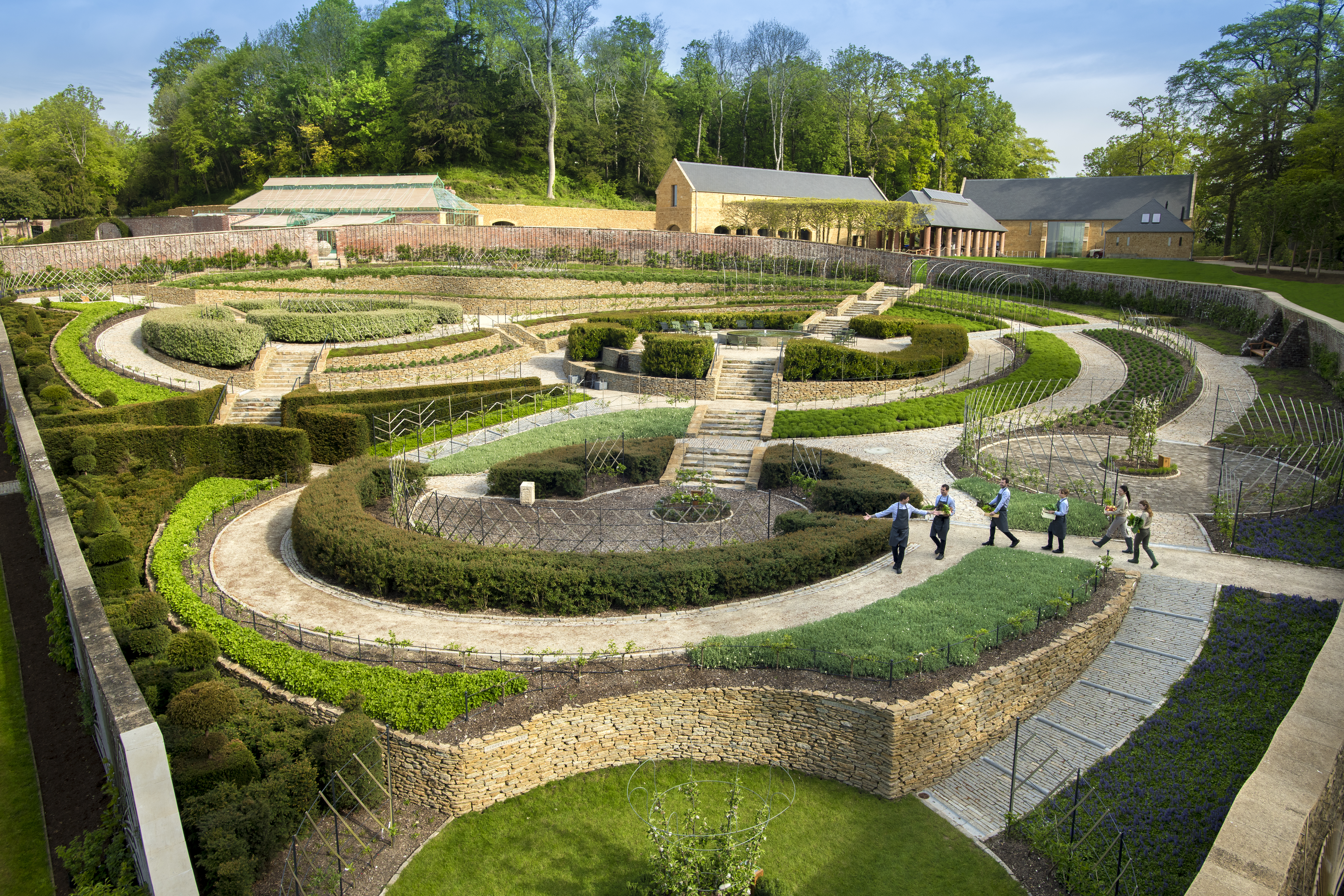 Hadspen House’s glorious gardens include an orchard maze