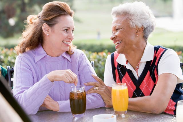 Satisfying mid-life relationships have been linked to a lower multiple chronic disease risk in older age, according to a new study (Alamy/PA)