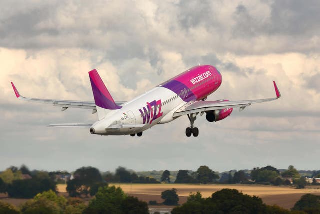 Wizz Air has been named the worst short-haul airline by UK passengers (Uwe Deffner/Alamy/PA)