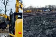 Cleanup gets underway at site of Ohio train derailment