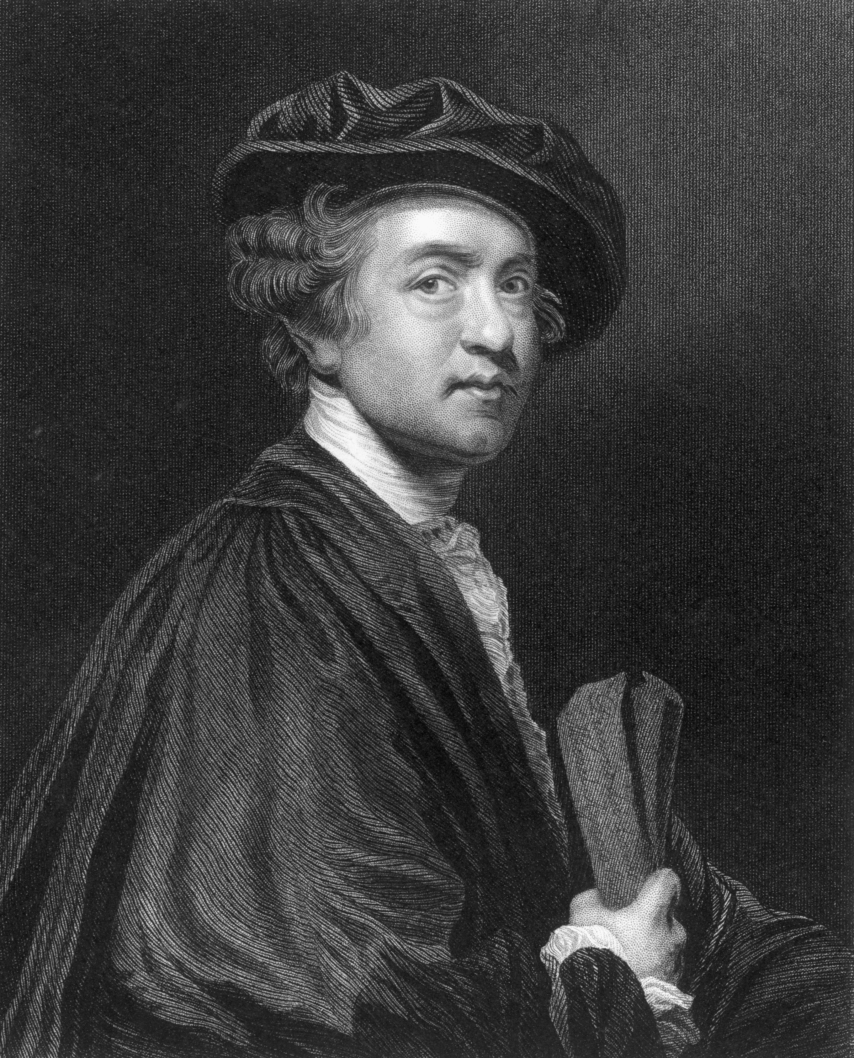 A self portrait by Sir Joshua Reynolds circa 1765
