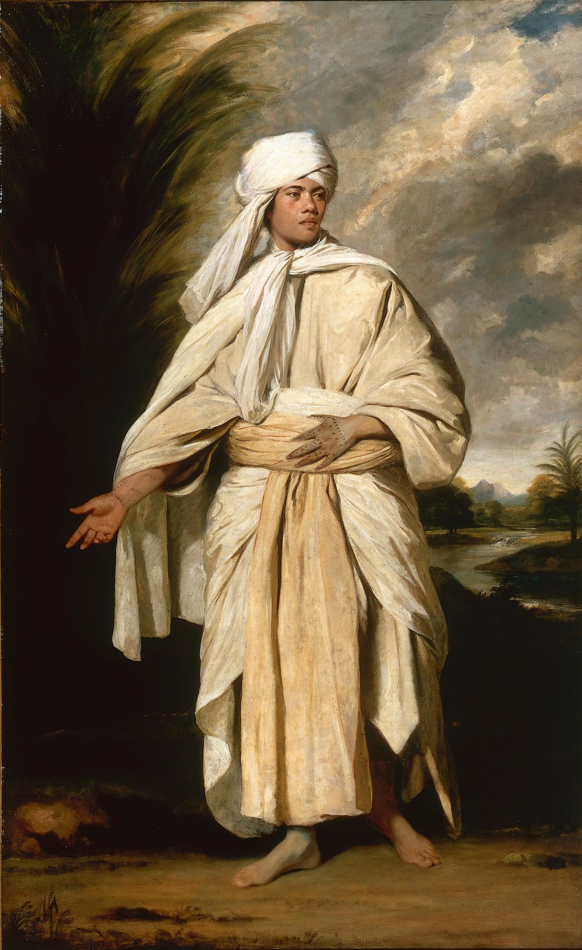 ‘Portrait of Omai’, a South Sea Islander who travelled to England with the second expedition of captain Cook