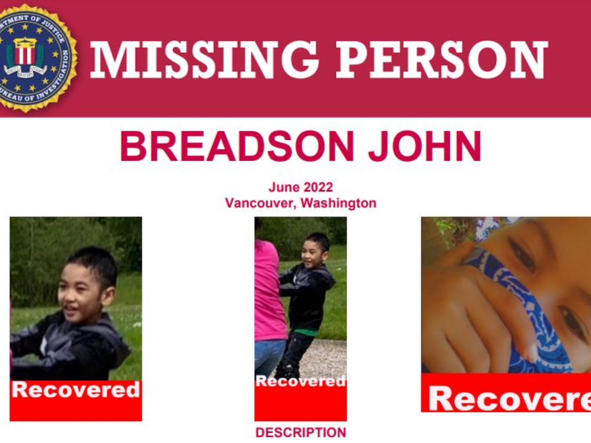 Missing Breadson John, eight, found in Missouri eight months after disappearing