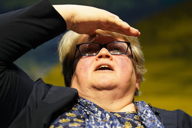 Environment Secretary Therese Coffey has been criticised for dismissing supermarket shortages (Jacob King/PA)