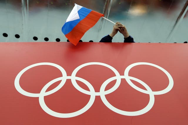 <p>Russia is banned from the Olympic Games but its athletes are not </p>