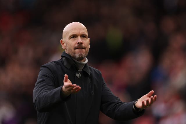 <p>Erik ten Hag wants his players to produce their best against Barca </p>
