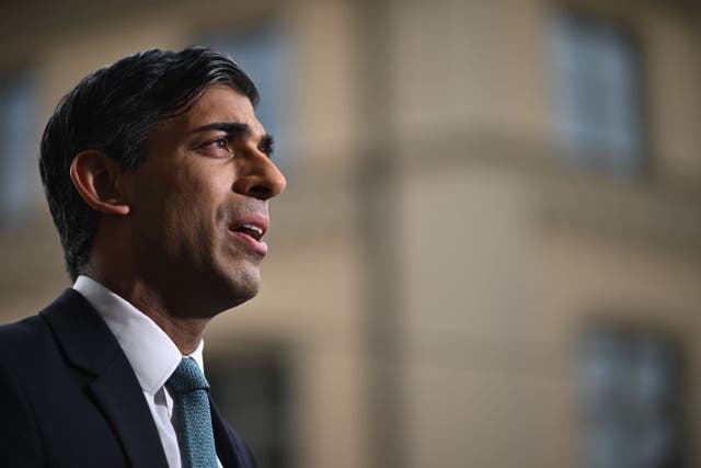 <p>The Home Office has been struggling to meet Rishi Sunak’s pledge to clear the asylum backlog (Ben Stansall/PA)</p>